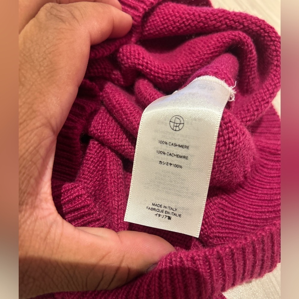 The Row Dewey Girls Sweater Cashmere 4 years old 4YO purple magenta Crewneck - Picture 13 of 13